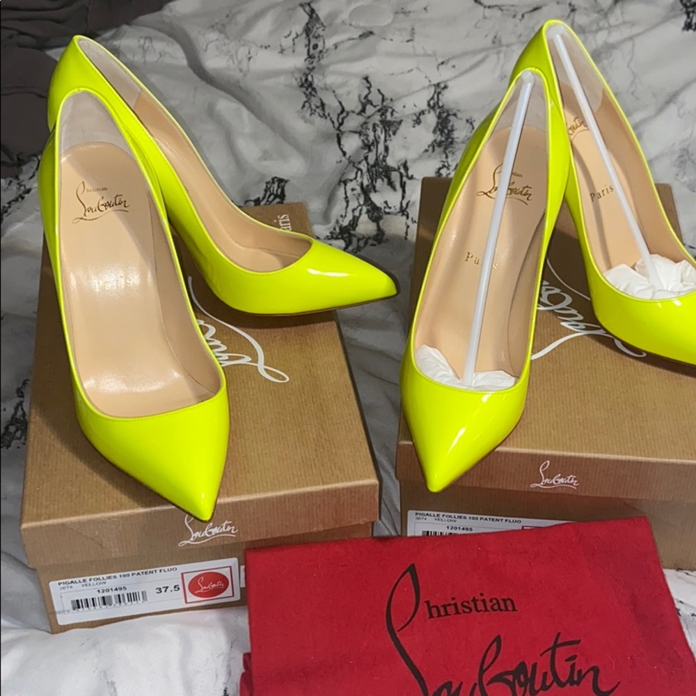 RARE Christian Louboutin Pigalle 100mm - Picture 2 of 10